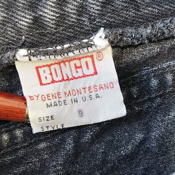 Bongo Vintage 80s Tapered High Rise Jeans Juniors 9 Dark Navy Blue Cotton Denim - Picture 4 of 10